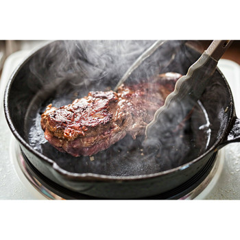 10.5" Round Non-Stick Pre-Seasoned Cast Iron Skillet Black