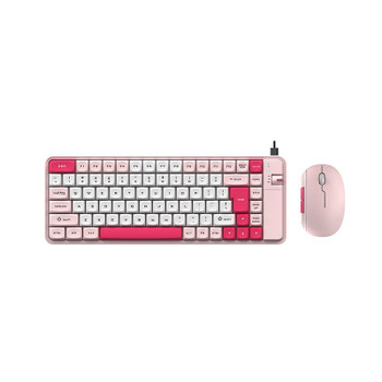 QW06 Office Entertainment Dual Mode Color Keyboard and Mouse Set Wireless Bluetooth Universal Keyboard Girls High-Value Set