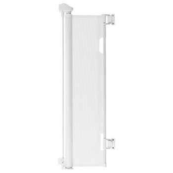 Retractable Baby Gate, Extends to 72.8 inch Wide, 31.3 inch Tall, with Security Lock, Easy to Use, Walk Through Without Tripping, Mesh Dog Gate for Stairs, Hallways, Indoor/Outdoor, White Retractable Baby Gate, Extends to 72.8 inch Wide, 31.3 inch Tall, with Security Lock, Easy to Use, Walk Through Without Tripping, Mesh Dog Gate for Stairs, Hallways, Indoor/Outdoor, White