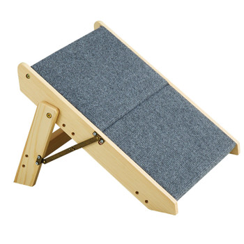 VEVOR Wood Pet Stairs/Pet Steps, 2-in-1 Foldable Wooden Dog Stair for Beds, Sofa and Cars, Dog Stairs & Ramp with 2 Steps for Small Medium Large Pet, up to 110 lbs