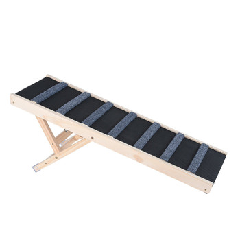 VEVOR Dog Ramp, Folding Pet Ramp for Bed, Adjustable Dog Ramp for Small, Large, Old Dogs & Cats, Wooden Pet Ramp with 39.3" Long Ramp, Adjustable from 15" to 22", Suitable for Couch, Sofa, Car VEVOR Dog Ramp, Folding Pet Ramp for Bed, Adjustable Dog Ramp for Small, Large, Old Dogs & Cats, Wooden Pet Ramp with 39.3" Long Ramp, Adjustable from 15" to 22", Suitable for Couch, Sofa, Car