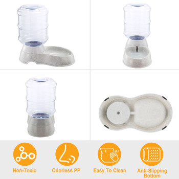 3.5L/1Gal Pet Water Dispenser Self-Dispensing Gravity Pets Water Feeder Automatic Pet Waterer Cat Dog 3.5L/1Gal Pet Water Dispenser Self-Dispensing Gravity Pets Water Feeder Automatic Pet Waterer Cat Dog