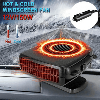 12V DC Car Auto Portable Defroster Demister Electric Heater Heating Cooling Fan