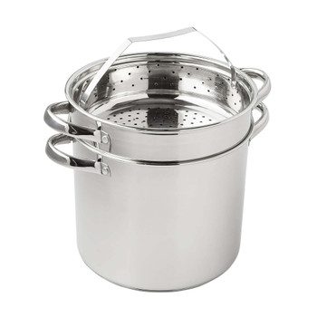 4-Piece Stainless Steel 8 qt Cooker Multipot Set