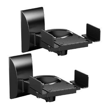 5 CORE Speaker Wall Mount Adjustable Shelf Holder Swivel 180 Degree Bookshelf Brackets - 11 Inch Space for Speakers Pair Holds Upto - 55lbs - WST 04-11 Pair