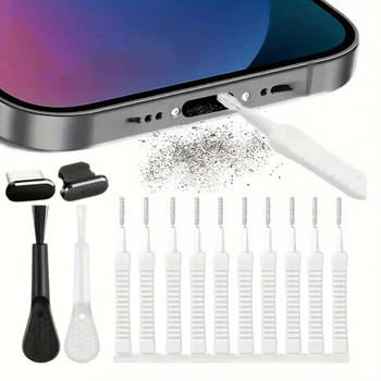 Phone Charging Port Cleaning Tool Kit, Portable Phone Cleaning Tool, Phone Accessories for iPhone & Android Phone, Phone Camera Cleaner, Phone Maintenance and Cleaning Tools, Boyfriend Gift
