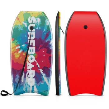 41 Inches Lightweight Body Board Boogie Board with EPS Core XPE Deck HDPE Bottom Multicolor1