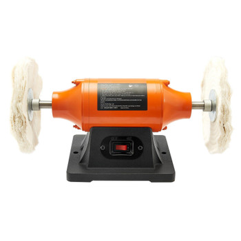 VEVOR 3/4HP Bench Buffer Polisher, 8-inch Bench Polishing Buffing Machine, 3450RPM Single Speed Benchtop Polisher with 2PCS Cloth Wheels & Cast Iron Base for Metal, Jewelry, Wood Polishing