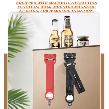 Durable 5-in-1 Jar Opener Set, Food-Grade Labor-Saving Bottle Opener Kit, Safe & Reliable Jar Remover for Long-Term Use by Arthritis Patients & Seniors