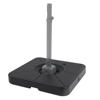 Cantilever Patio Umbrella Base 220 LBS Water and Sand Fillable Weighted Stand