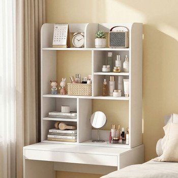 Desktop Display Rack with 8 Open Cubes for Home Office