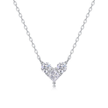 Love in the Present - A fashionable and popular jewelry necklace pendant set, featuring one carat morganite, made of 925 silver and plated with platinum and diamonds.