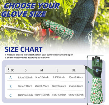 Gardening Gloves for Women, Rose Pruning Gloves with Reinforced Fingertips & Palm, Touchscreen, Breathable Long Garden Glove for Yard, Gardening Essentials & Supplies, Gifts for Gardener