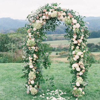 78"H x 45"W Metal Garden Arch Trellis; Wedding Arch,Adjustable Arbor Trellis for Garden Climbing Plants Support or Wedding Decor