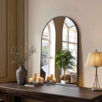 Bathroom Wall Mirror, Metal Frame Vanity Mirror for Bedroom, Entryway, Living Room