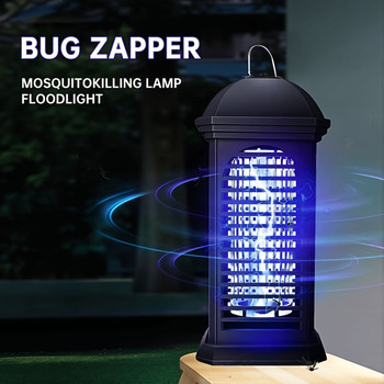 Indoor Mosquito Killer Lamp, UV Bug Zapper and Electric Insect Trap, Plug-In Fly Catcher for Mosquitoes, Moths and Gnats, Portable Pest Control for Home and Backyard