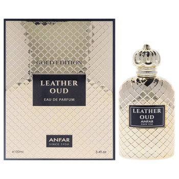 Gold Edition - Leather Oud by Anfar for Men - 3.4 oz EDP Spray