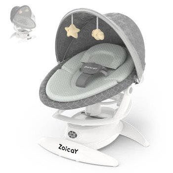 3-in-1 Baby Swing with Motion Detection, Hands-Free Electric Infant Swing for Soothing Sleep, 3 Modes, 5 Speeds, Bluetooth & Lullabies