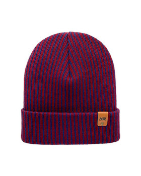 Cuffed Traditional Wide Ribbed Red/Black