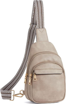 Small Sling Bag for Women Leather Crossbody Bags Fanny Pack Chest Bag for Travel