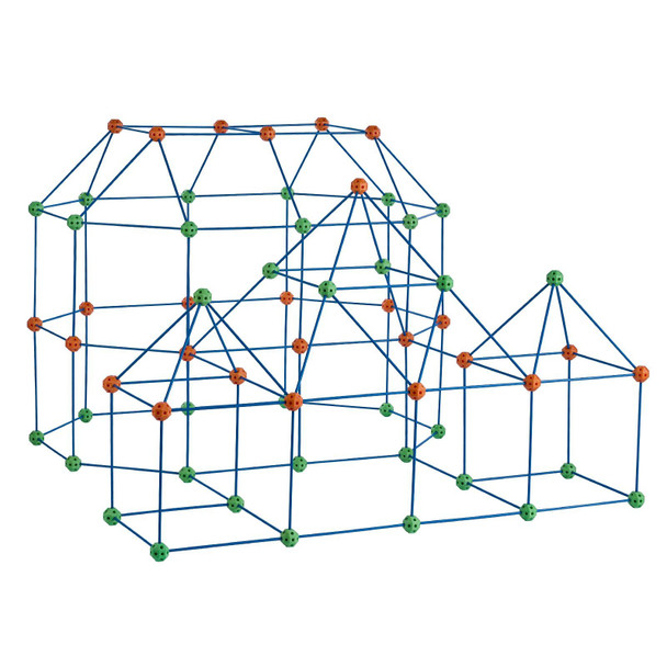 VEVOR Tent Fort Building Kit for Kids STEM Construction Toy Set Castle 180PCS