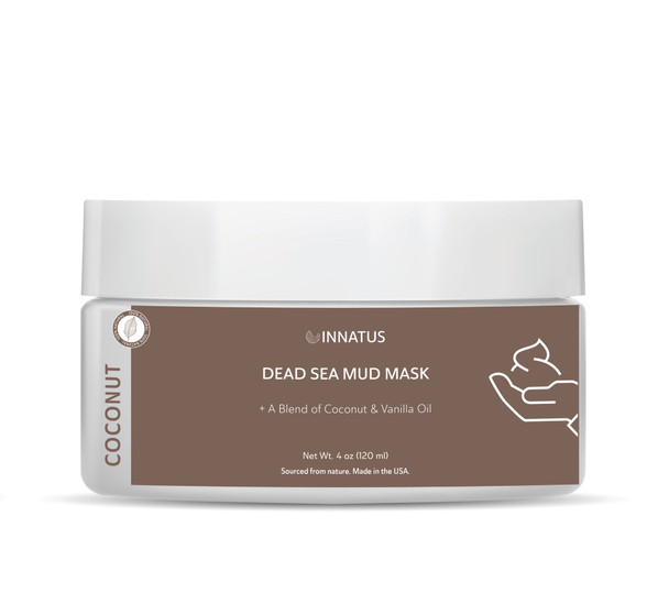 Dead Sea Mud Mask with Agave Coconut Oil – 4oz Detoxifying & Hydrating Face Mask – Purifies Skin & Controls Acne While Nourishing with Coconut Agave Oil  "