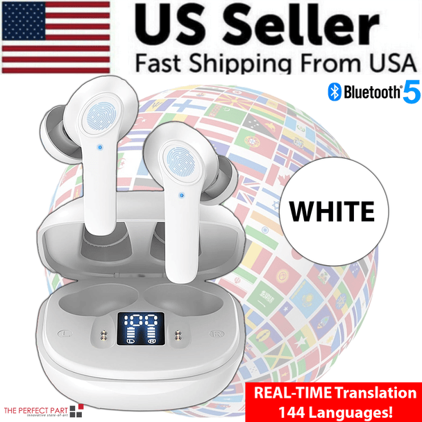 Translator Earbuds 144 Languages Real Time Online OffLine Translation Earphones