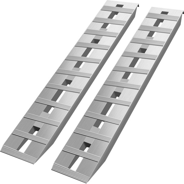 VEVOR 60'' X 12'' X 2.5''Aluminum Trailer Ramps 6000LBS Total Beavertail Hook End 1 Pair 2 Ramps