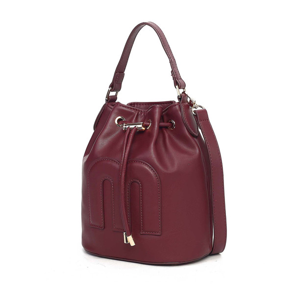 MKF Collection Soraya Buckle Shoulder Bag Faux Leather Handbag by Mia K