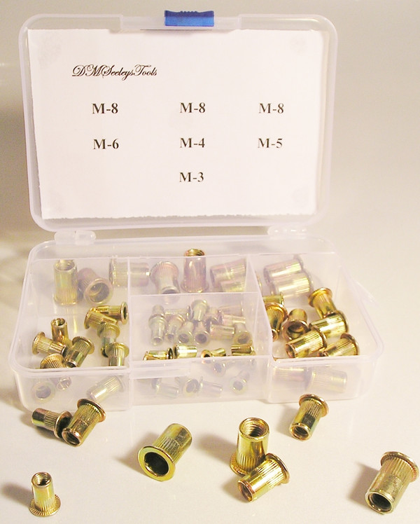 Steel Metric Rivet Nut Fastener  Insert Assortment 