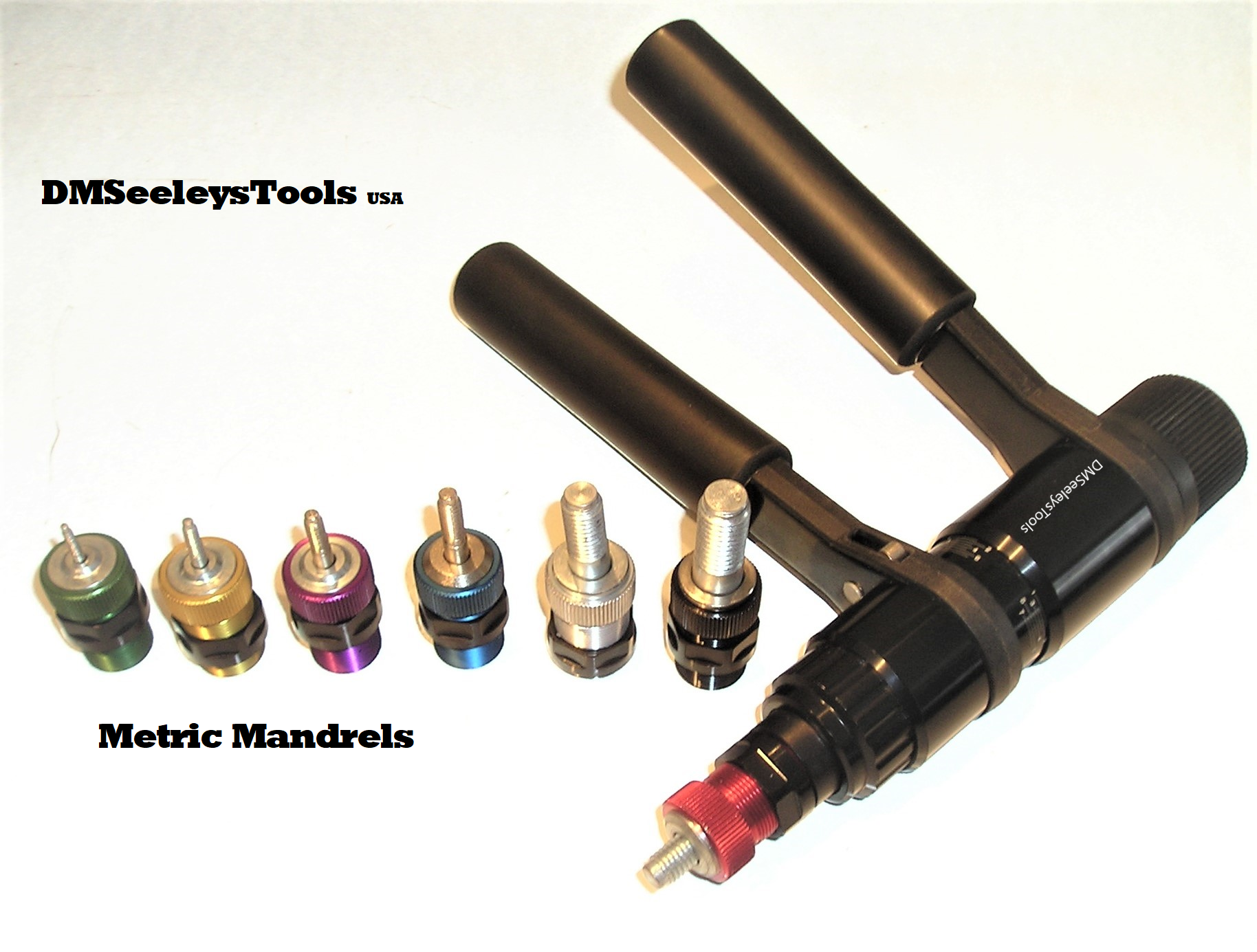 Rivet Nut Ratchet Kit with Metric Mandrels M4,M5,M6,M8,M10,M12, Riveters/ Rivet Guns, Rivet Tools, Tools