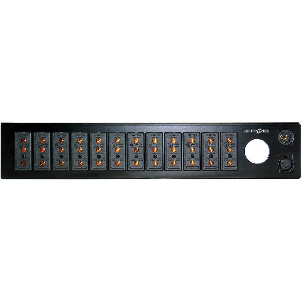 LIGHTRONICS RE121D 12 Channel 14400w Rackmount Dimmer with Edison ...