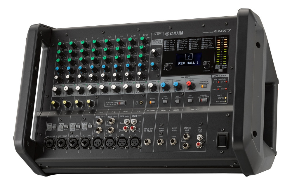 YAMAHA EMX7 12 Channel 1420w Powered FX Mixer with Feedback