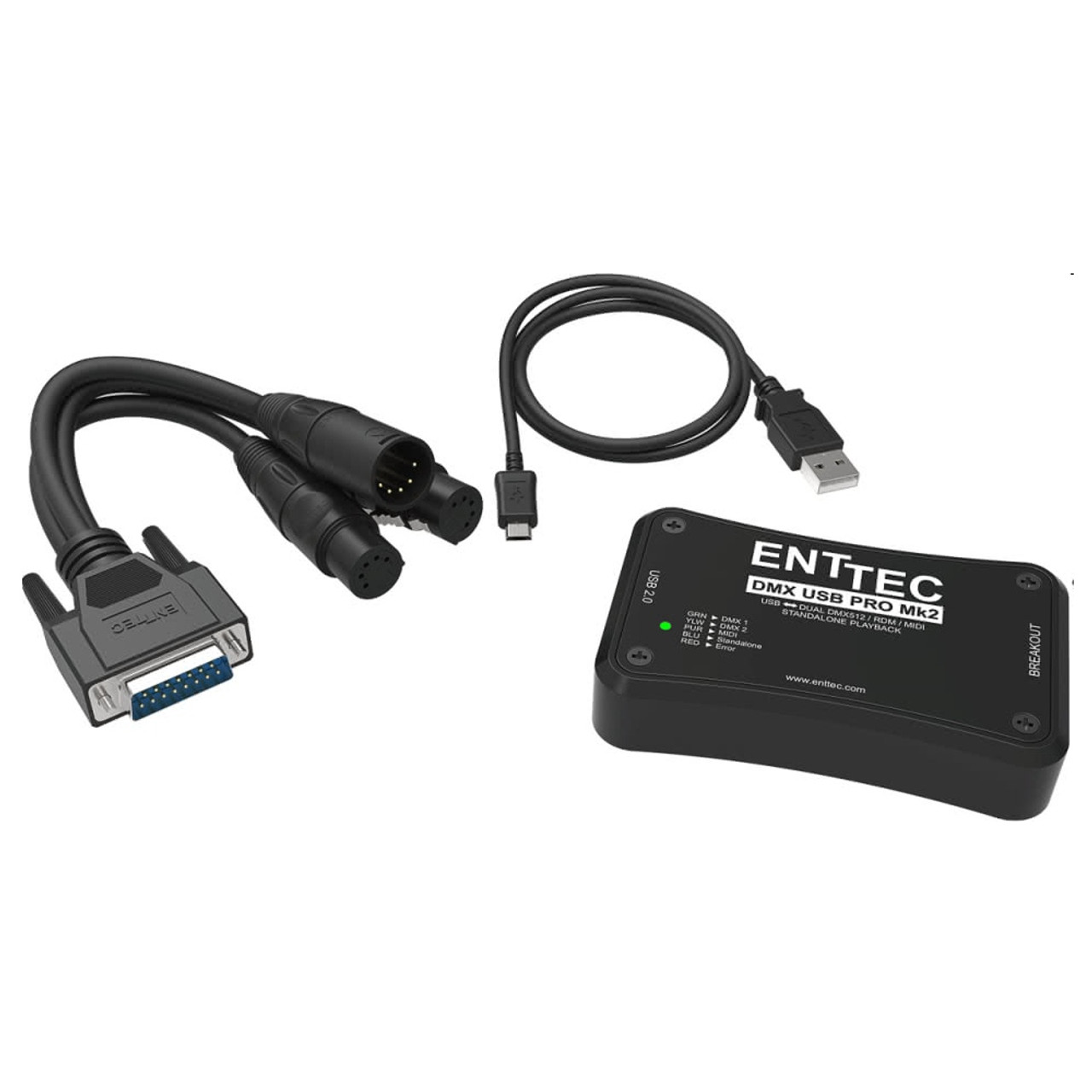 ENTTEC USB PRO MK2 Hardware Interface DMX Breakout & USB LightingelStore