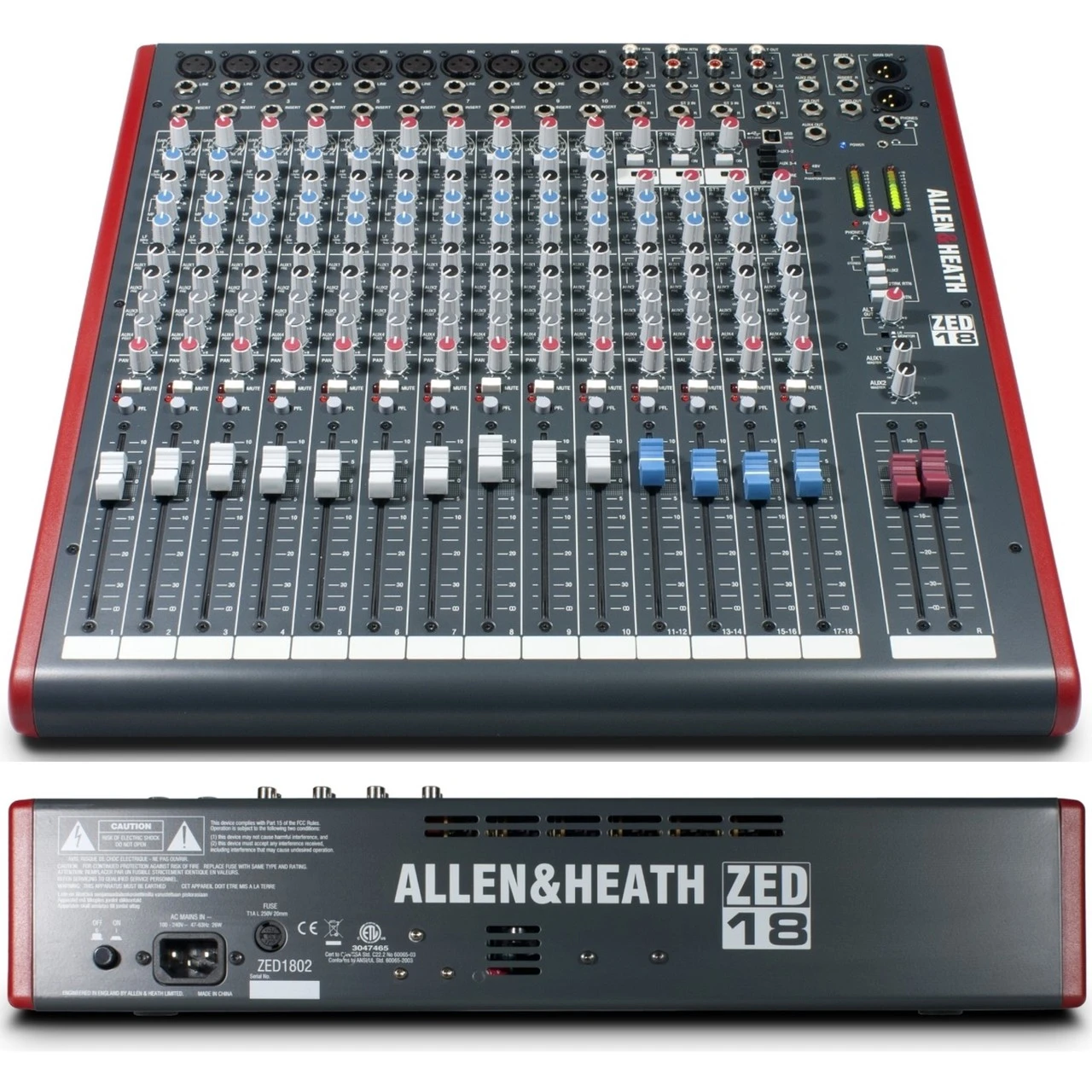 ALLEN & HEATH ZED-18 Compact Multi-Purpose USB Live Recording