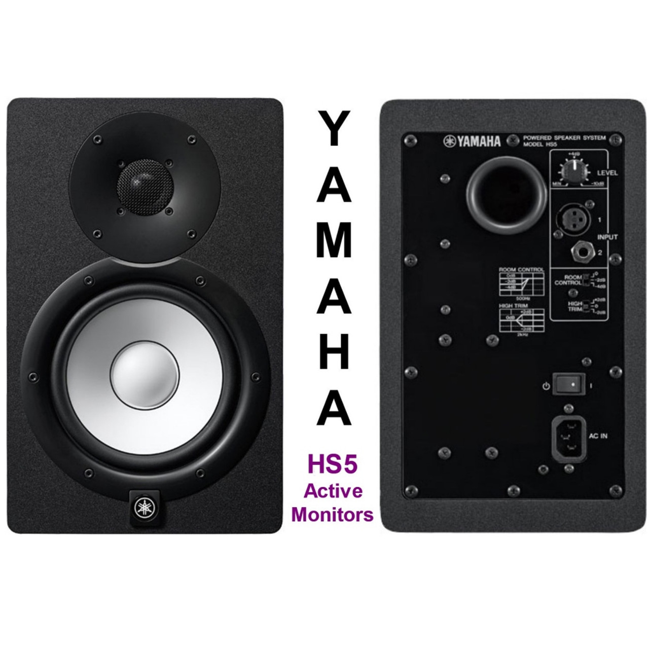Yamaha HS5 5 Powered Studio Monitor Speaker - White