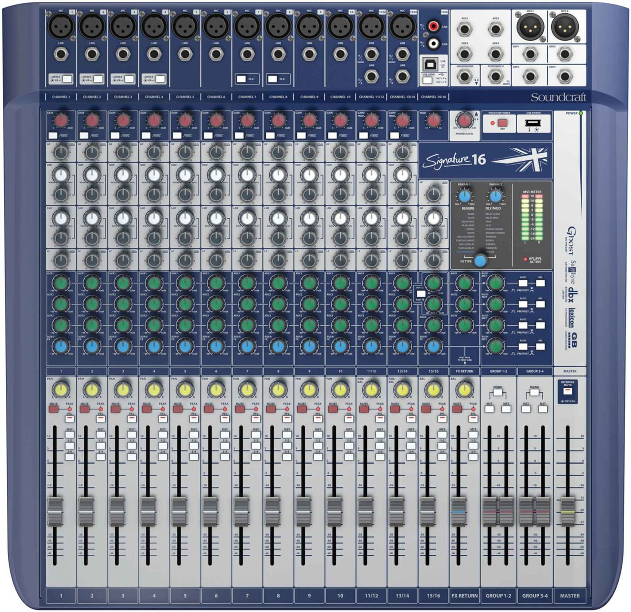 SOUNDCRAFT SIGNATURE Lexicon FX USB Ableton Live 9 Lite Audio Mixer LightingelStore