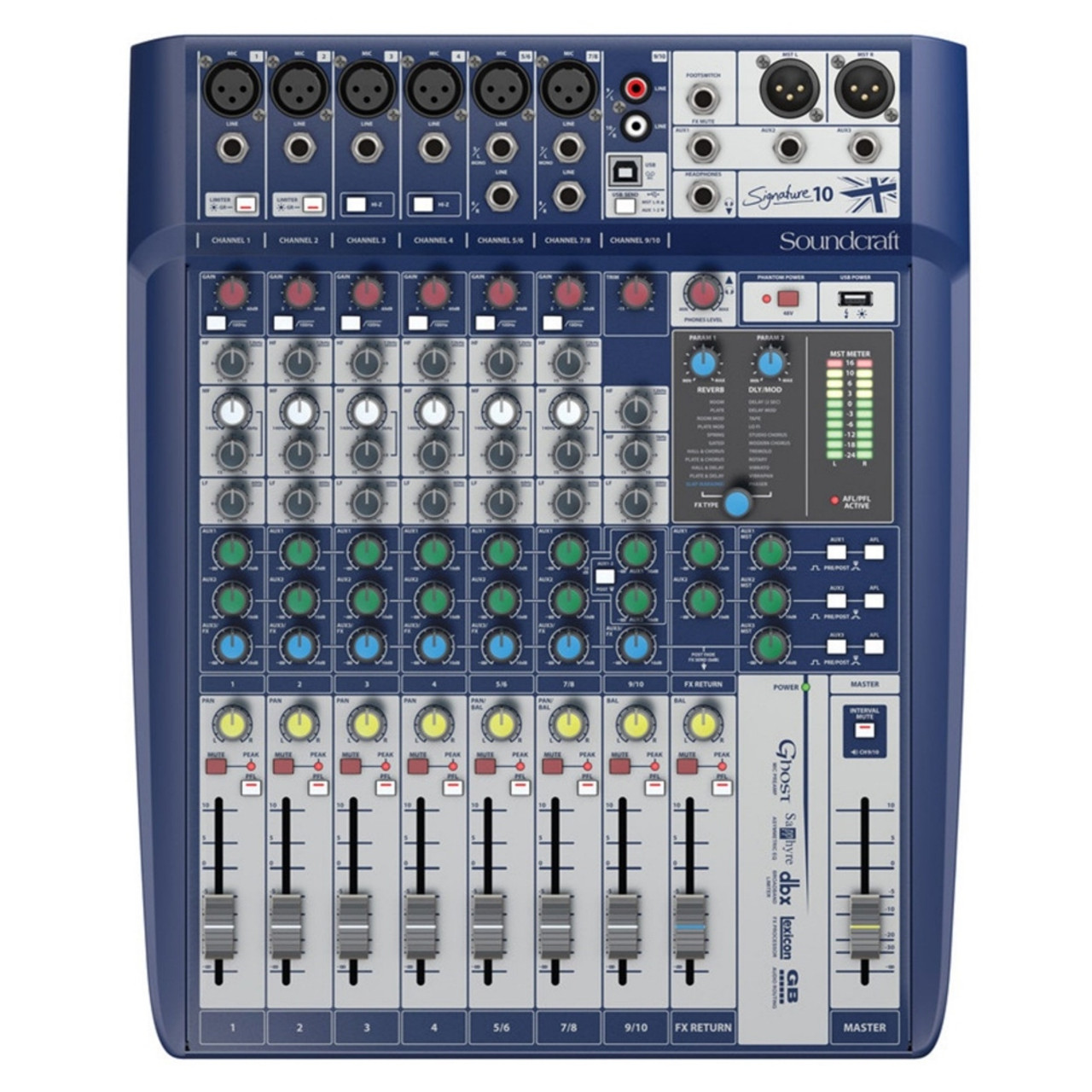 SOUNDCRAFT SIGNATURE Lexicon FX USB Ableton Live 9 Lite Audio Mixer - LightingelStore