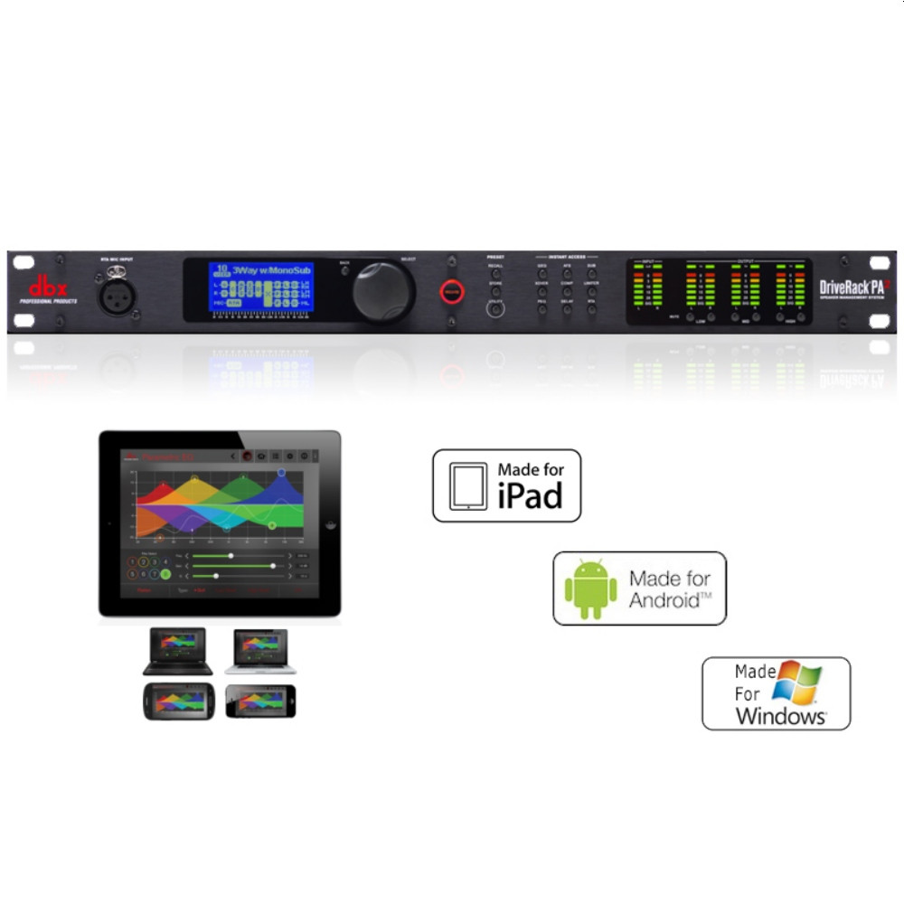 DBX DRIVERACK PA2 Complete PA Management System Processor