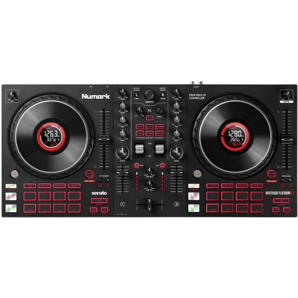 NUMARK MIXTRACK PLATINUM FX 4 Deck Controller with Serato DJ Lite