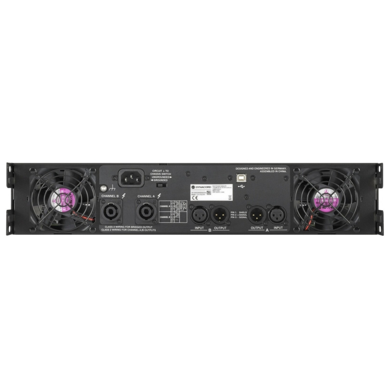 DYNACORD L1300FD Rackmount 2x650w DSP Rackmount Power Amplifier