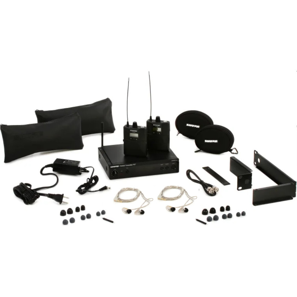 SHURE PSM300 P3TRA215TWP Dual IEM Wireless In-Ear Rackmount