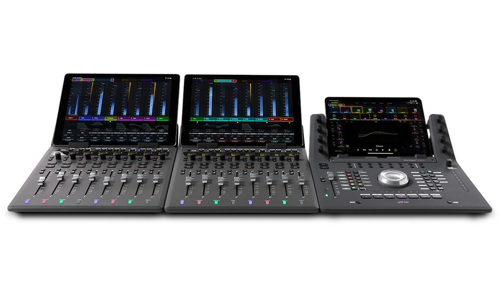 AVID S1 Control Surface iPad Dock with 8 Touch Motorized Faders