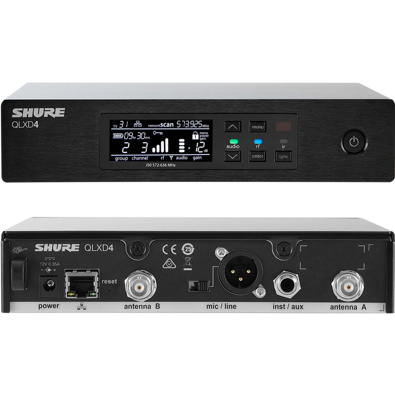 【極美品】デジタルワイヤレス 受信機 SHURE QLXD4 Amazon.com: Shure QLXD4 Single Channel Receiver - for use