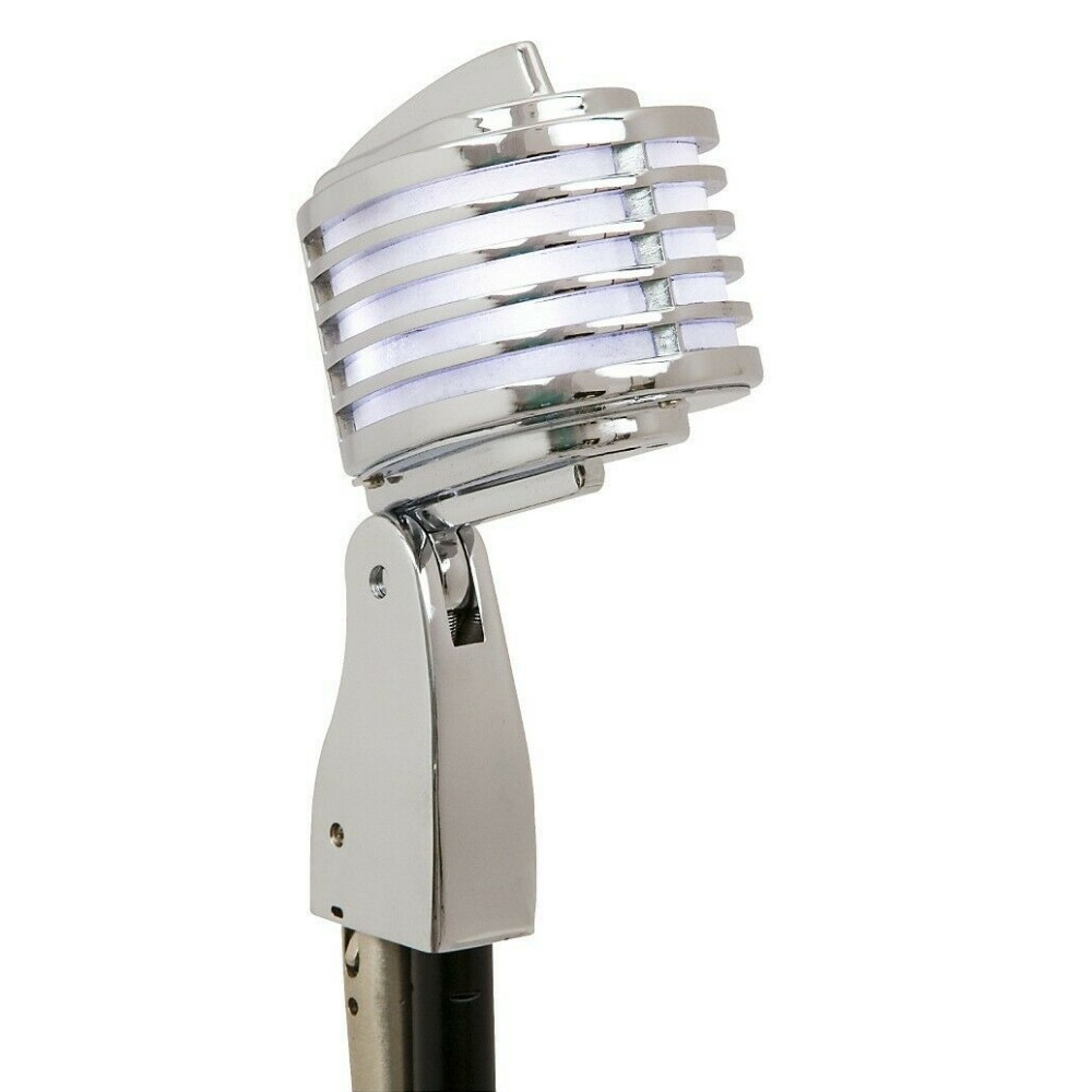HEIL THE FIN Chrome Body/White LED RetroStyled Dynamic Cardioid