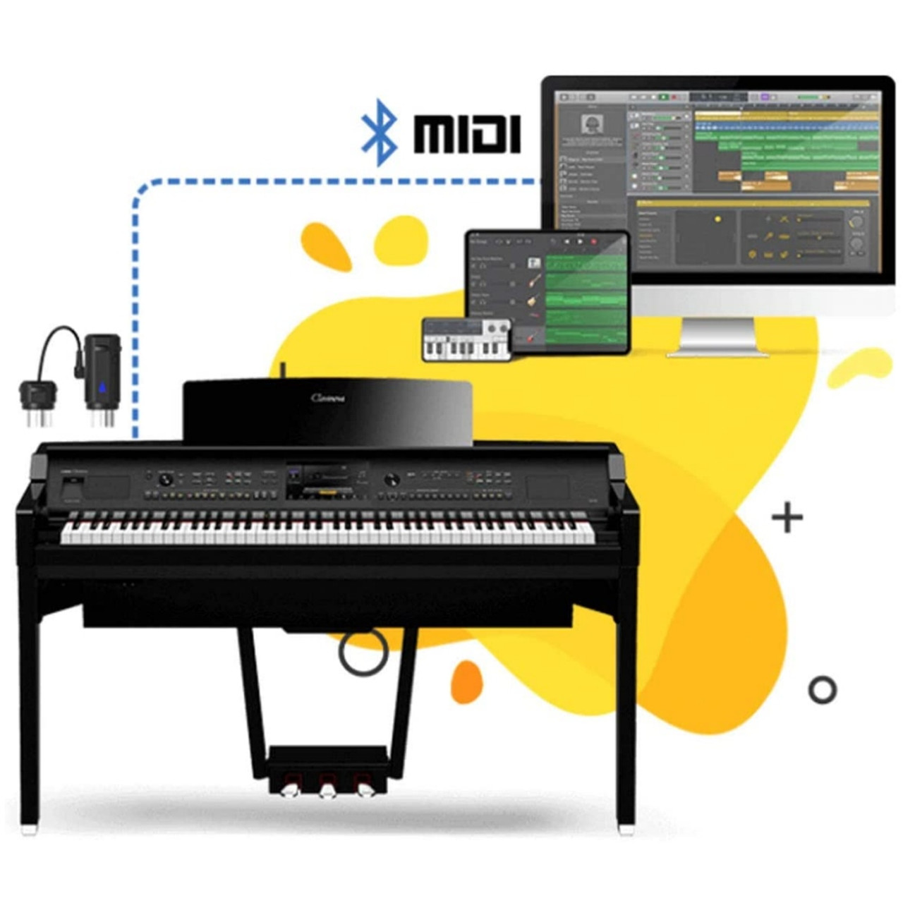 CME WIDI MASTER 5.0 Pair (2) Wireless MIDI Connectors over Bluetooth