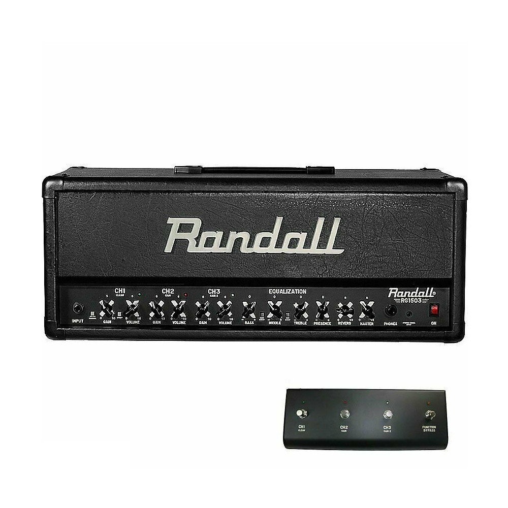 Randall RG1503 アンプヘッド ギターアンプ フットスイッチ付き ★ RANDALL RG1503H 3 Channel 150w Guitar Amplifier Head with