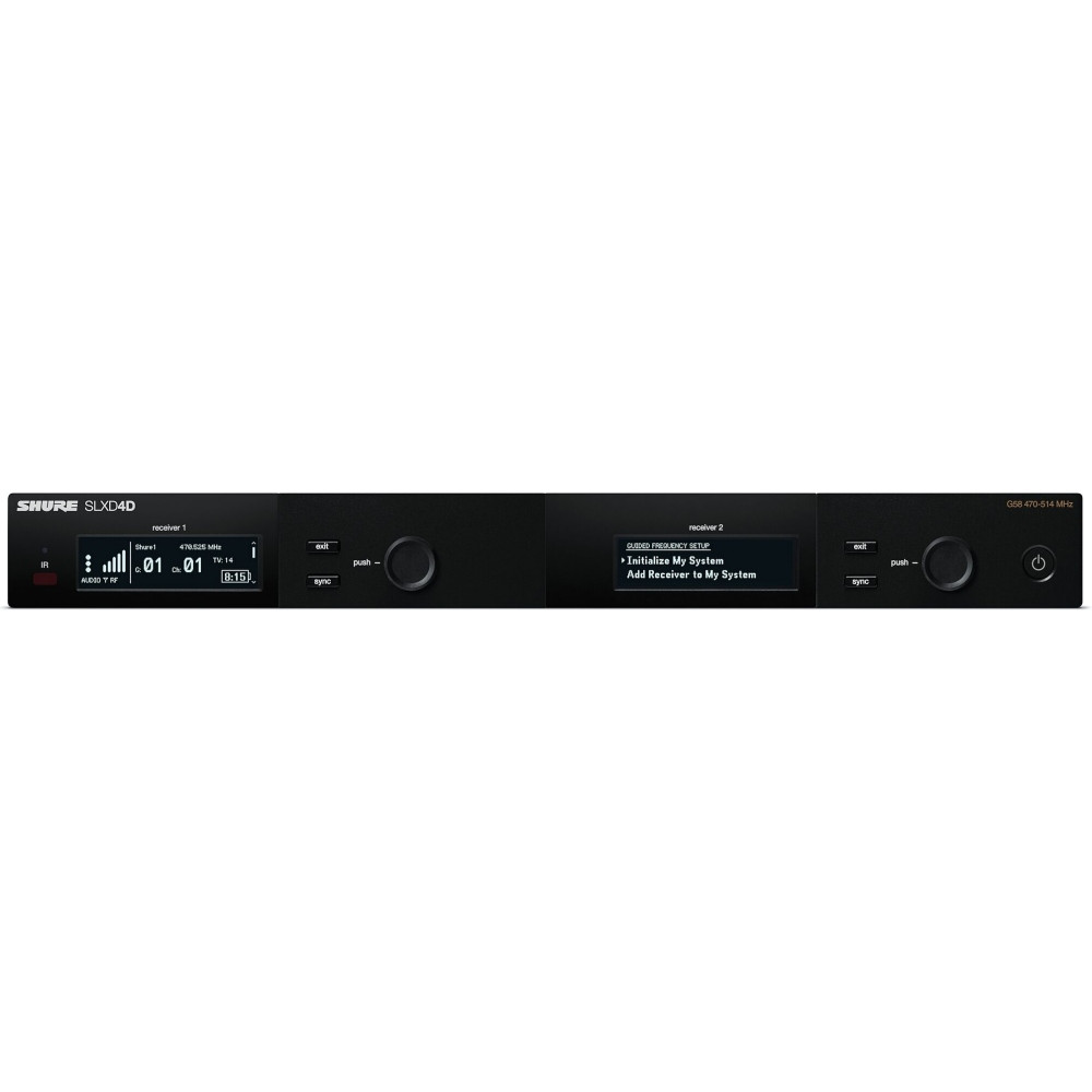 SHURE SLXD24D/B58-J52 Dual Handheld Rackmount Digital Wireless Mic
