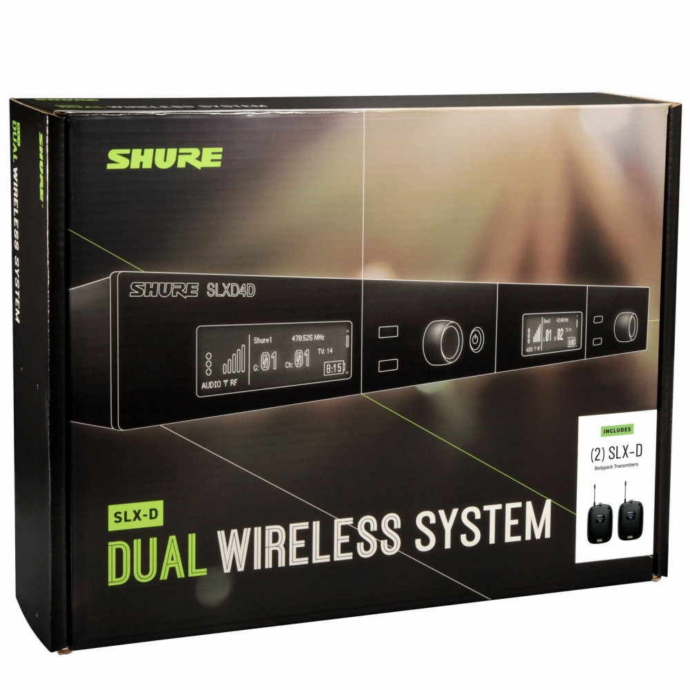 SHURE SLXD14D-G58 Dual Rackmount Digital Wireless Customizable
