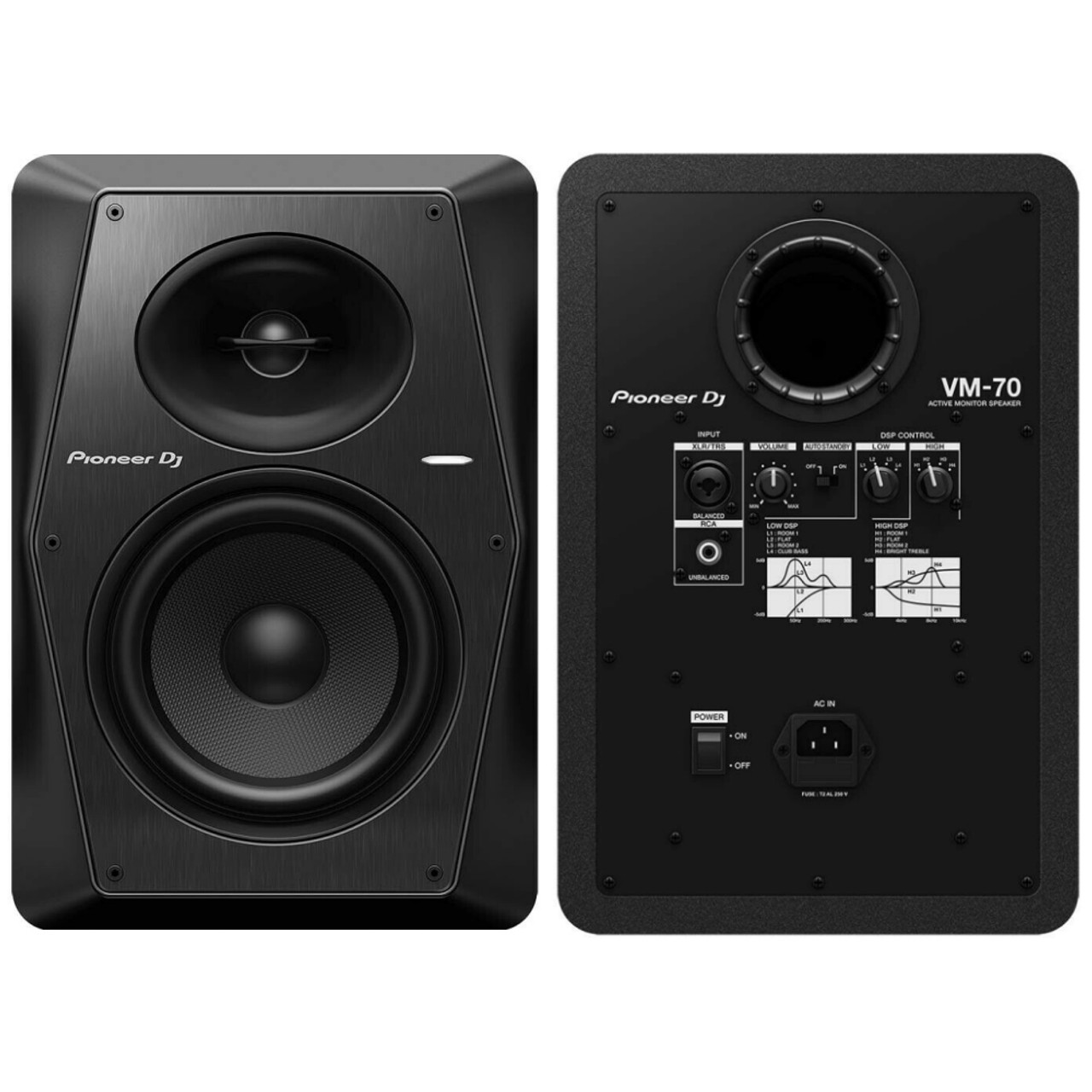 Onveilig room doos PIONEER DJ VM-70 200w 6.5” Active Studio Monitor Speaker Pair -  LightingelStore